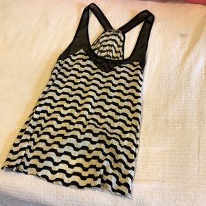 Black and white tank